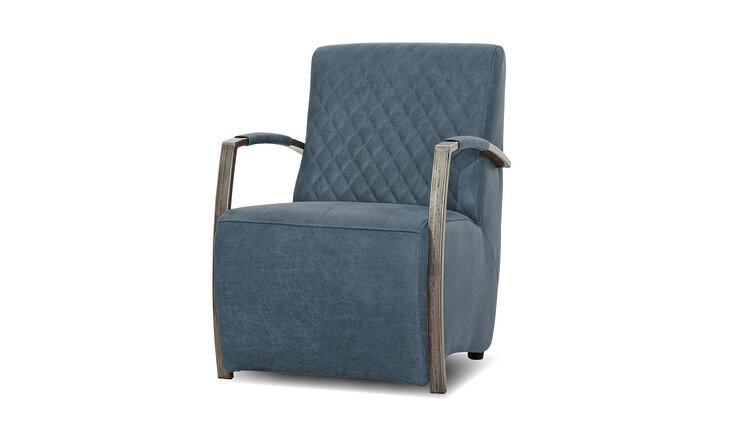 Knight fauteuil blauw