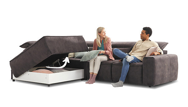 Cosmo canapé d'angle avec espace de rangement Seats and Sofas