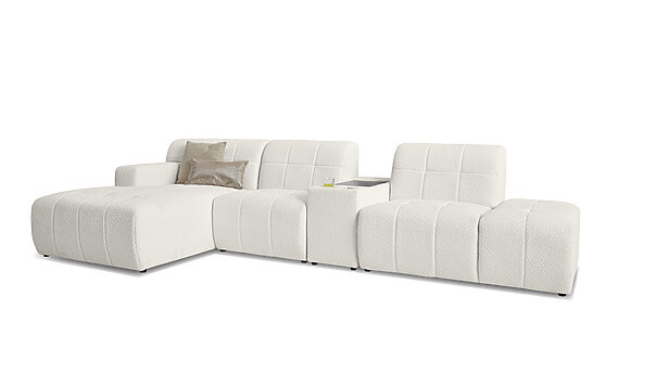 Rosalie canapé d'angle blanc Seats and Sofas